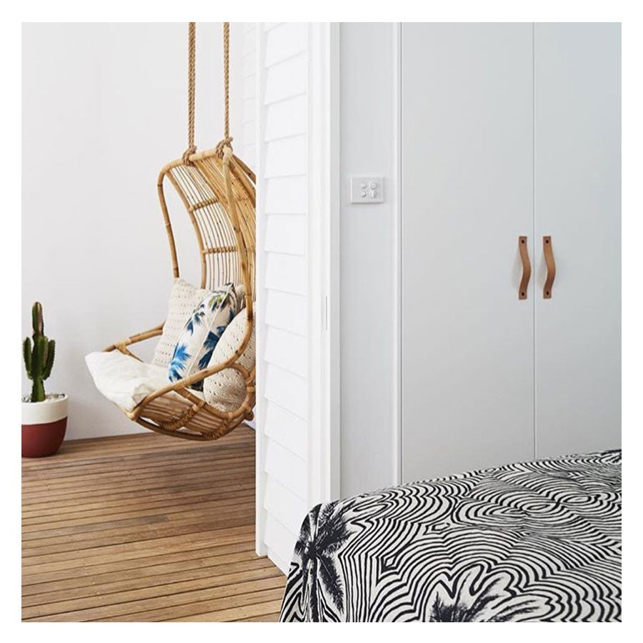 Outdoor Cushion With Piping Palm Trees Natural 60cm x 60cm - Image 10