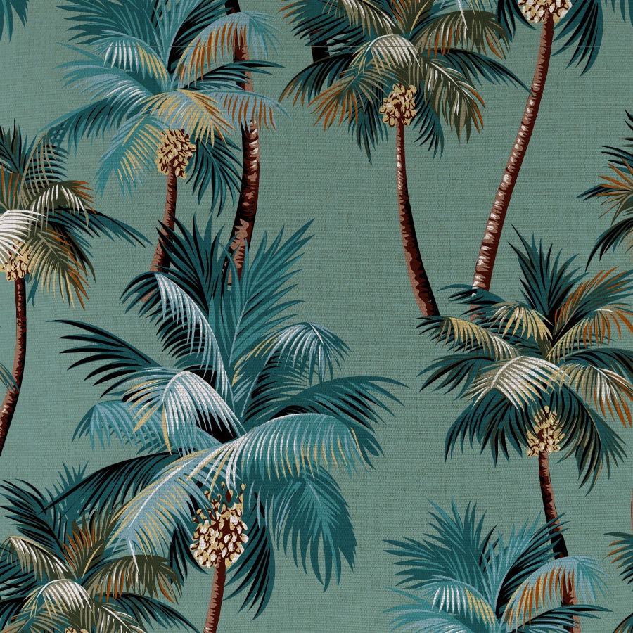 Outdoor Cushion With Piping Palm Trees Lagoon 35cm x 50cm - Image 3