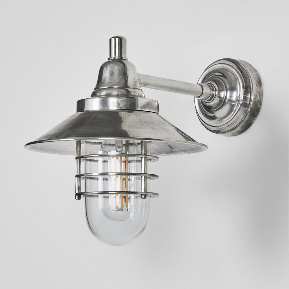 Clark Outdoor Wall Light Antique Silver (RRP $561) - Image 5
