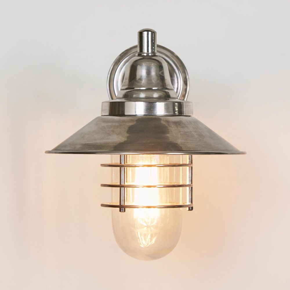 Clark Outdoor Wall Light Antique Silver (RRP $561) - Image 4