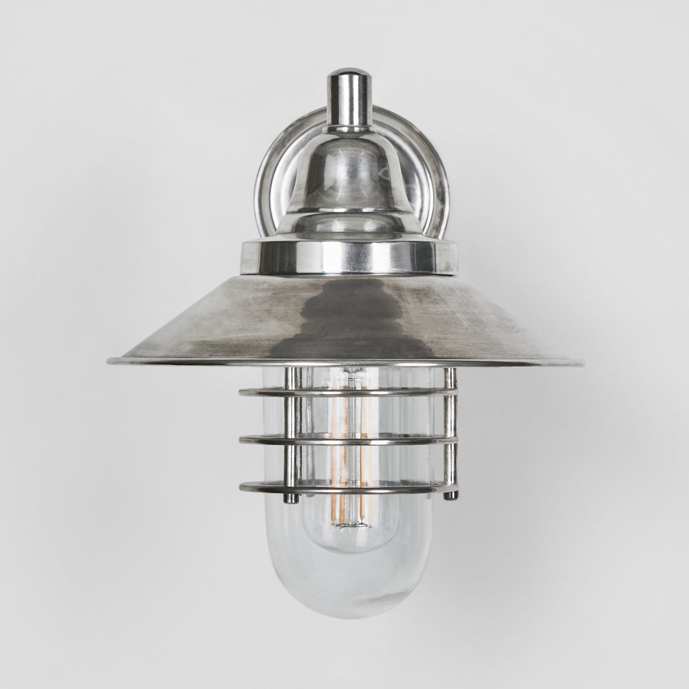 Clark Outdoor Wall Light Antique Silver (RRP $561) - Image 3