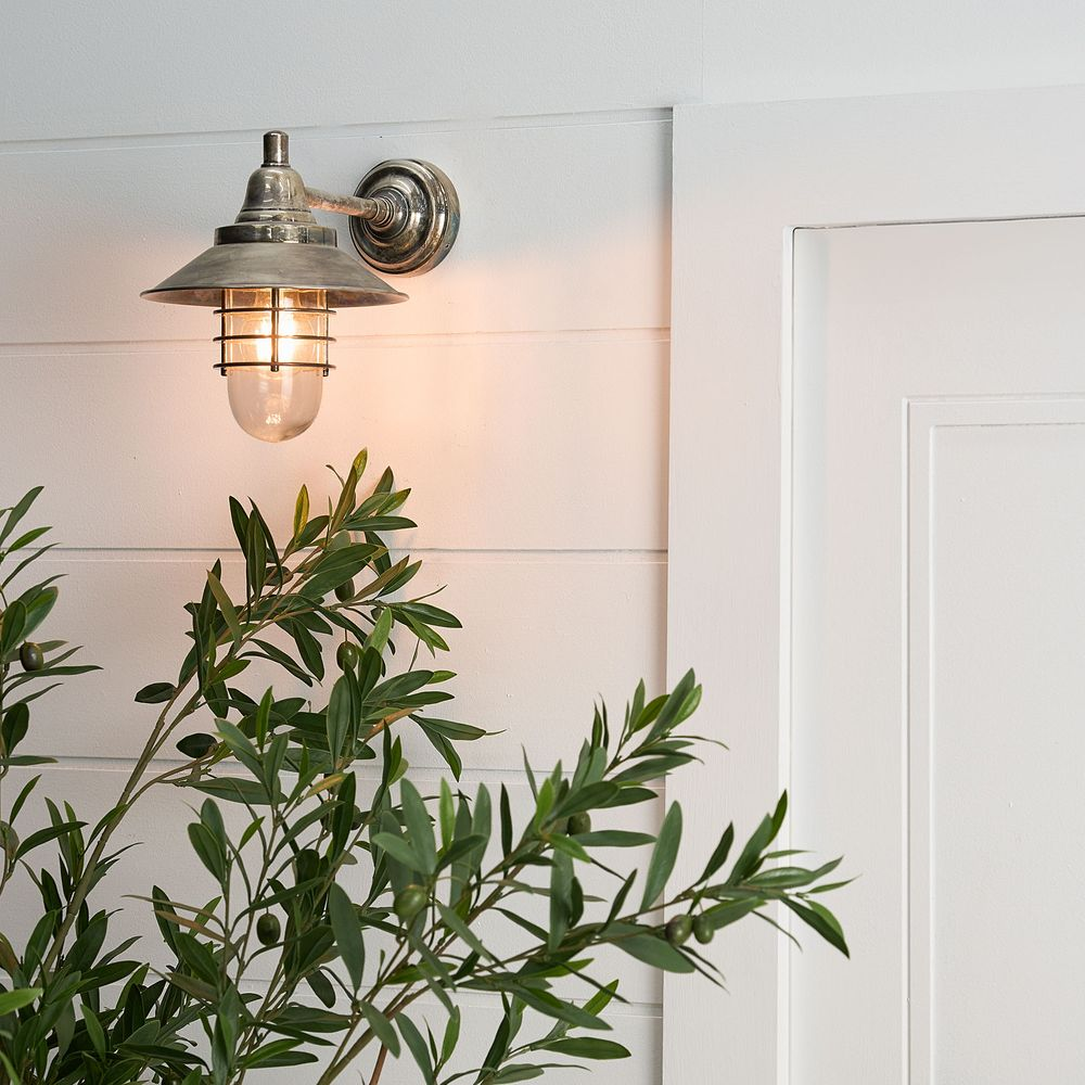 Clark Outdoor Wall Light Antique Silver (RRP $561) - Image 2