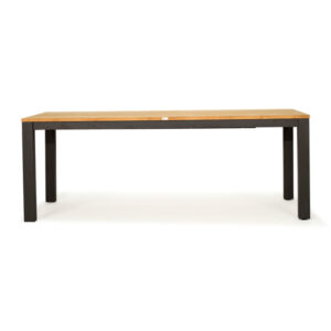 Carmel Outdoor Extension Table 3.1m – Asteroid Black (Charcoal) Powder Coated Legs