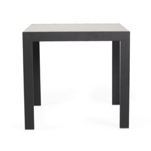 Roberto Outdoor Dining Table Asteroid Black (Charcoal), L 80cm x W 86cm x H 76cm