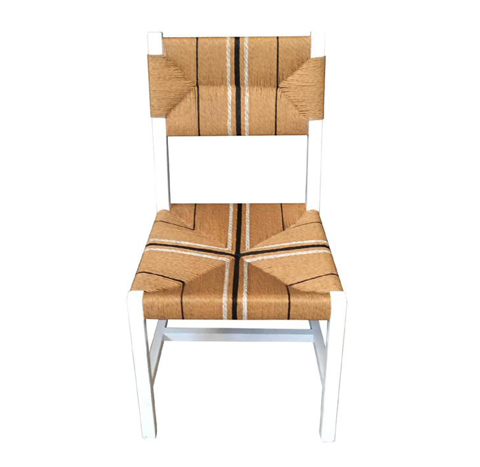 Sabai Woven Dining Chair White, W 49cm x D 56cm x H 88cm