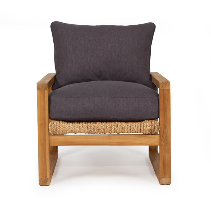 Cassie Armchair Charcoal, 71cm W x 80cm H x 83cm D