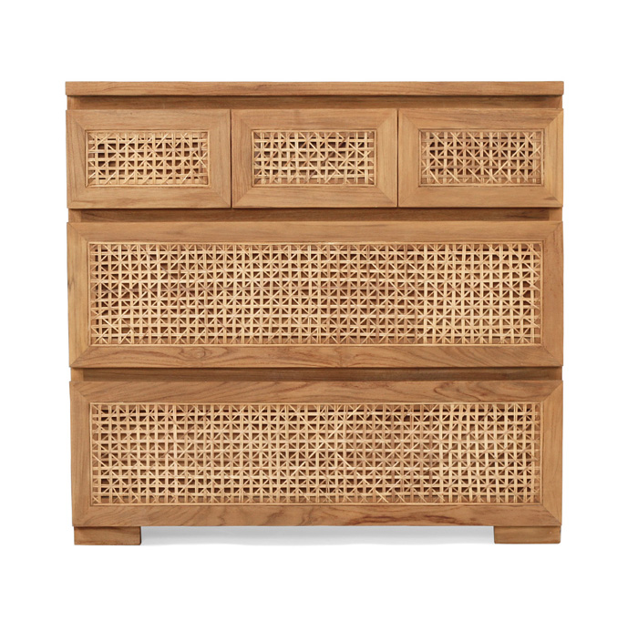 Fernando Chest Of Drawers Five Drawer, W 90cm x D 45cm x H 84cm