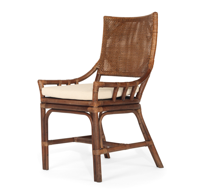 Kora Dining Chair Dark Wash, W 56cm × D 55cm × H 96cm (RRP $499)