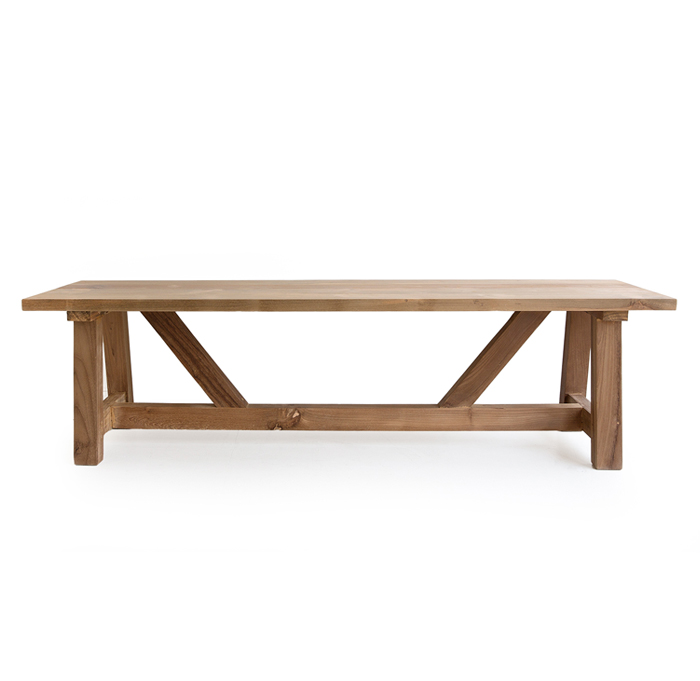 Farmhouse Dining Table, W 300cm x D 110cm x H 76cm