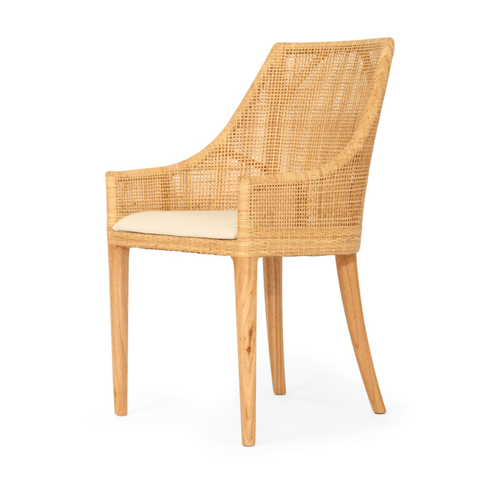 York Dining Chair By Serrata Living, W 53cm x D 55cm x H 88cm