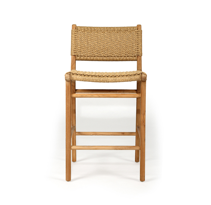 Zen Counter Stool Sand (Close Weave), Width 48cm x Depth 46cm x Height 95cm