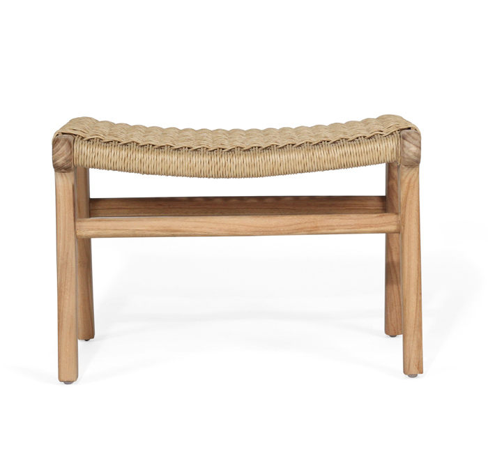 Zen Lazy Chair Ottoman Sand (Close Weave), W 38cm x D 55cm x H 40cm