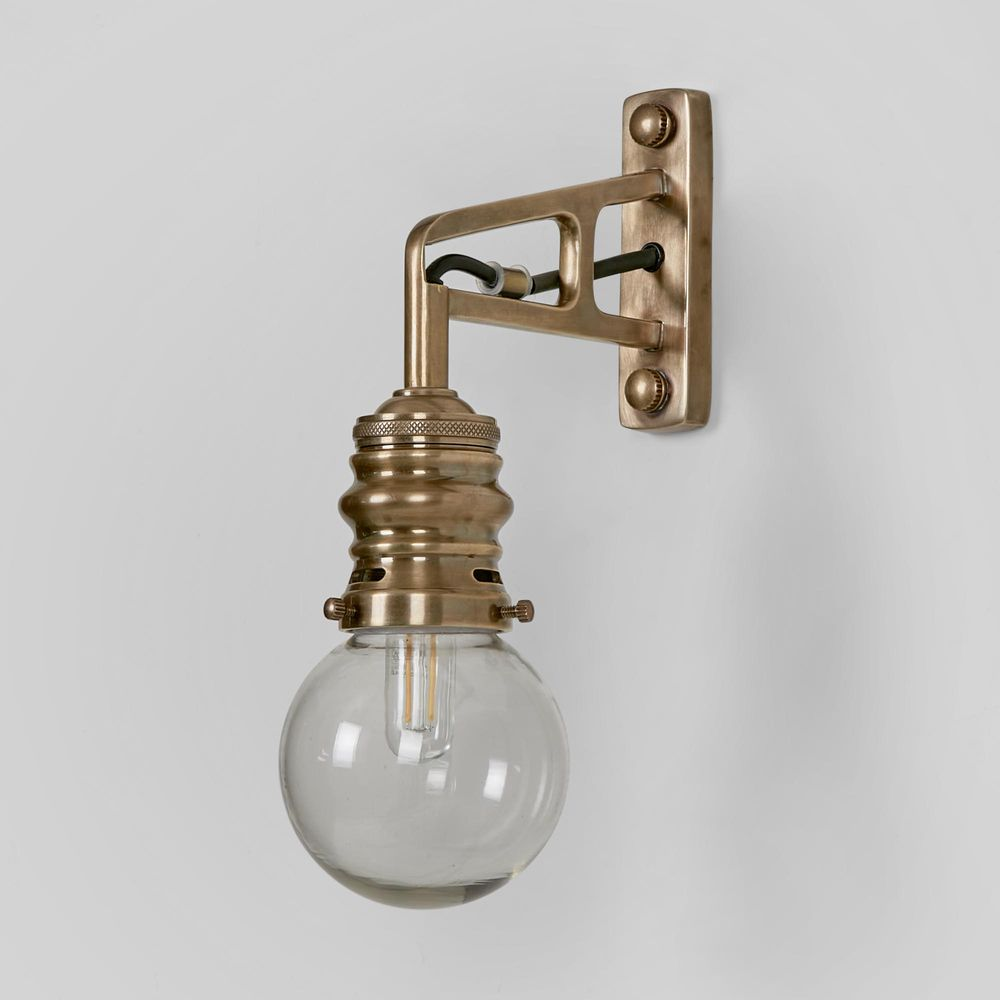 Carlton Outdoor Wall Light Antique Brass (RRP $340) - Image 4