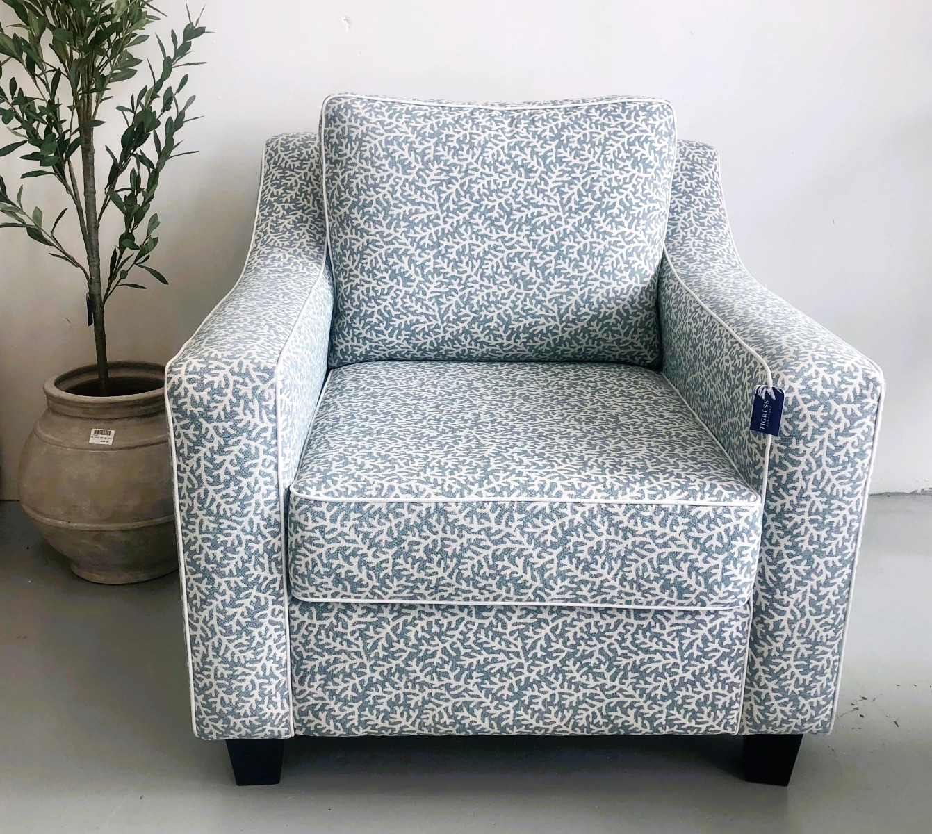 "Amalfi" Australian Made Hamptons Style Armchair, 87cm x 93cm x 80cmH, 5 colours to choose from (RRP $1699) - Image 3