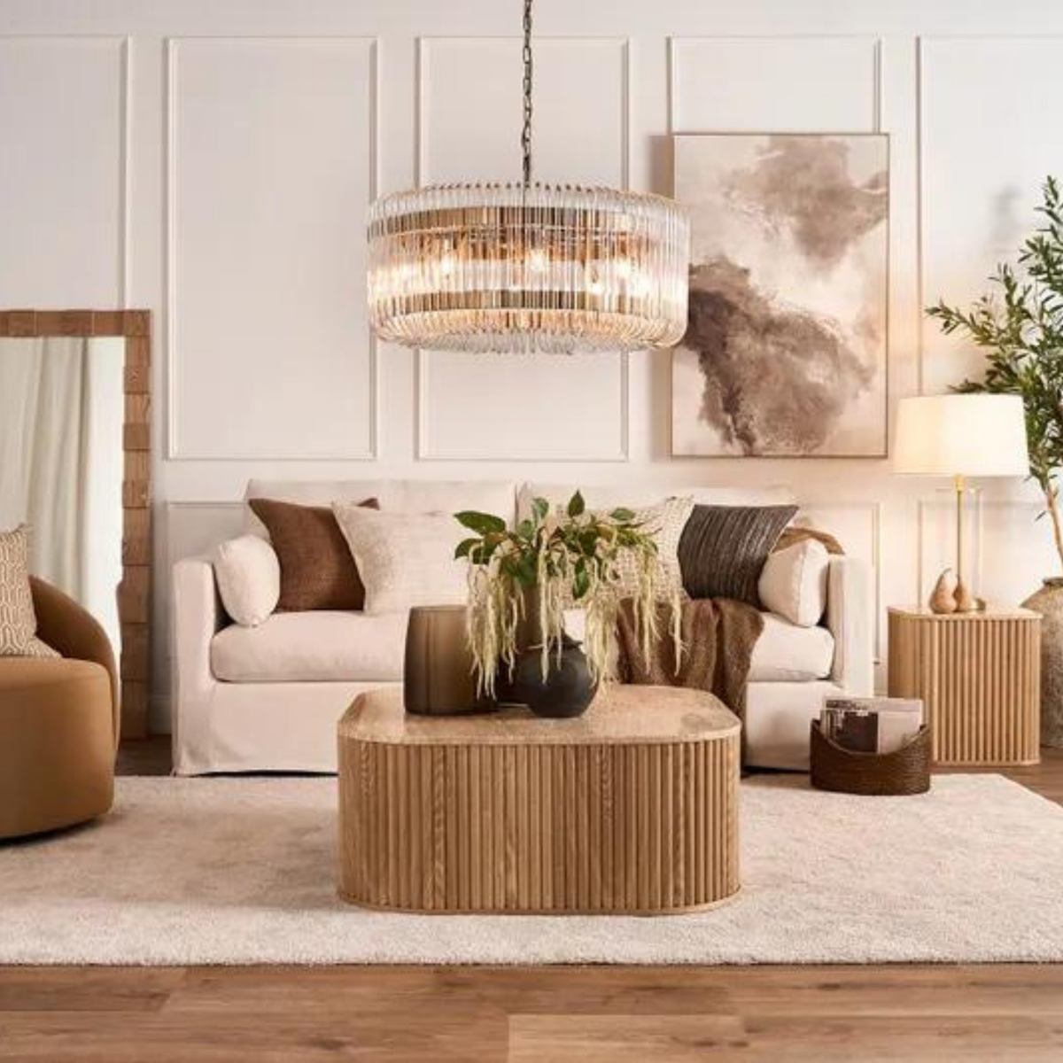 Clovelly Hamptons 3 Seat Sofa Natural, W 220cm D 112cm H 95cm (RRP $3299) - Image 12