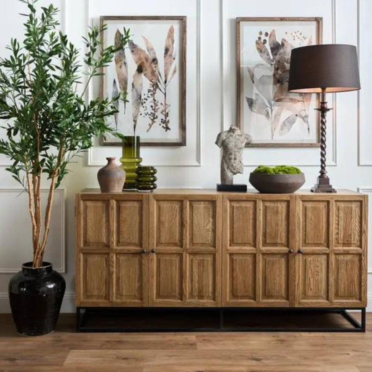 Sierra Oak Buffet Natural, W 180cm x D 45cm x H 86cm (RRP $2755) - Image 4