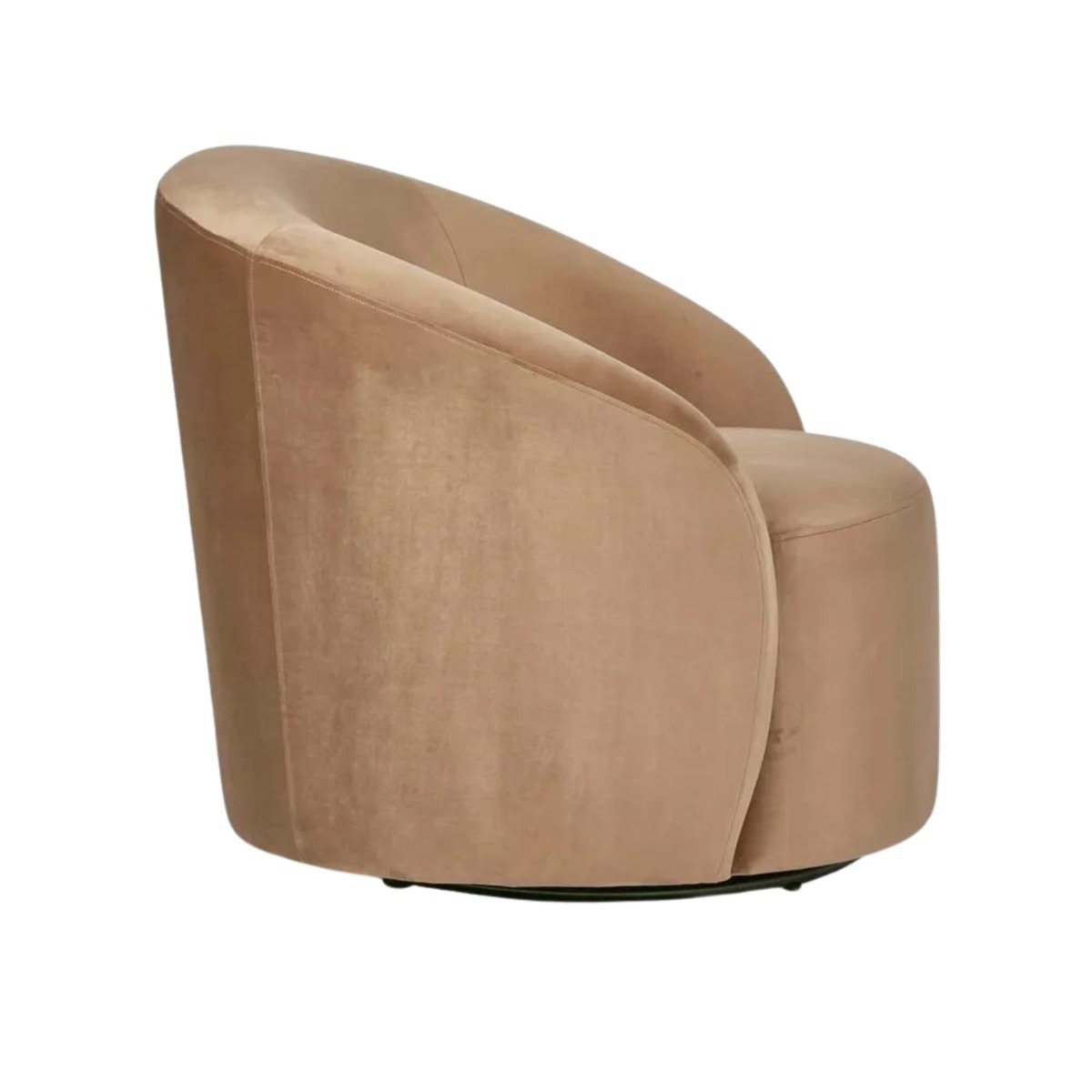 Sierra Swivel Chair Velvet Toffee, W 87cm x D 86cm x H 78cm (RRP $1199) - Image 8