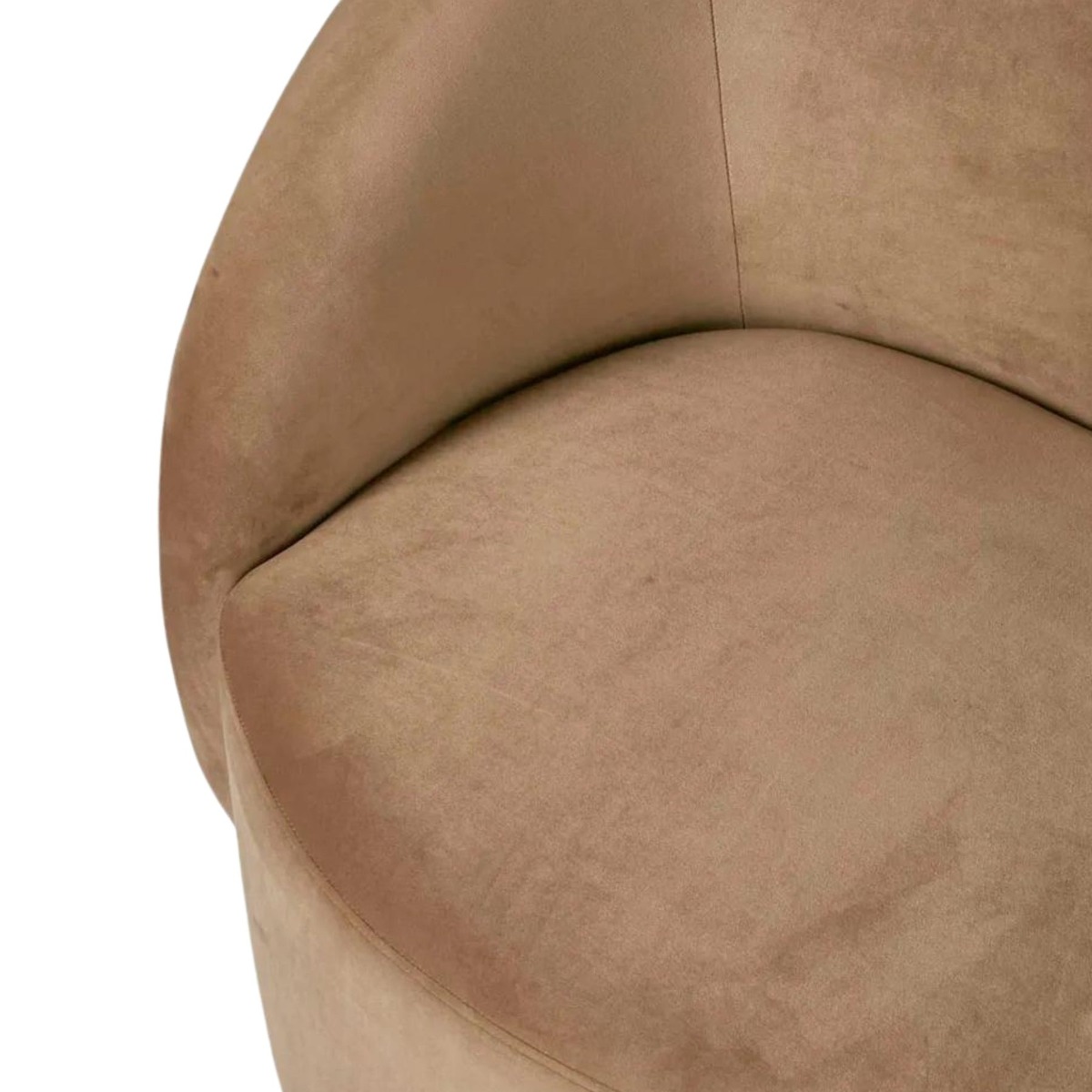 Sierra Swivel Chair Velvet Toffee, W 87cm x D 86cm x H 78cm (RRP $1199) - Image 7