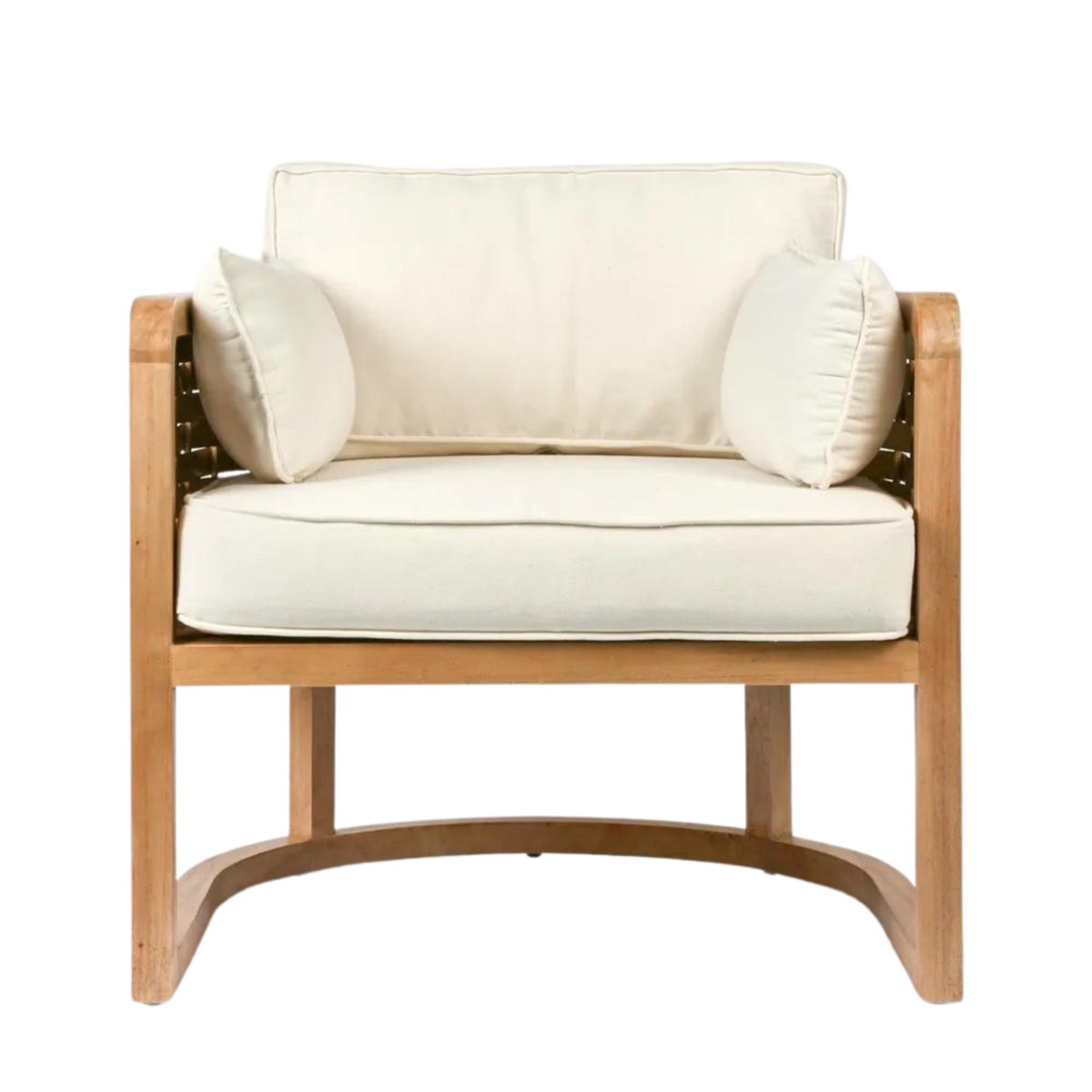 Weave Occasional Chair Natural, W 78cm x D 78cm x H 73cm (RRP $1299)