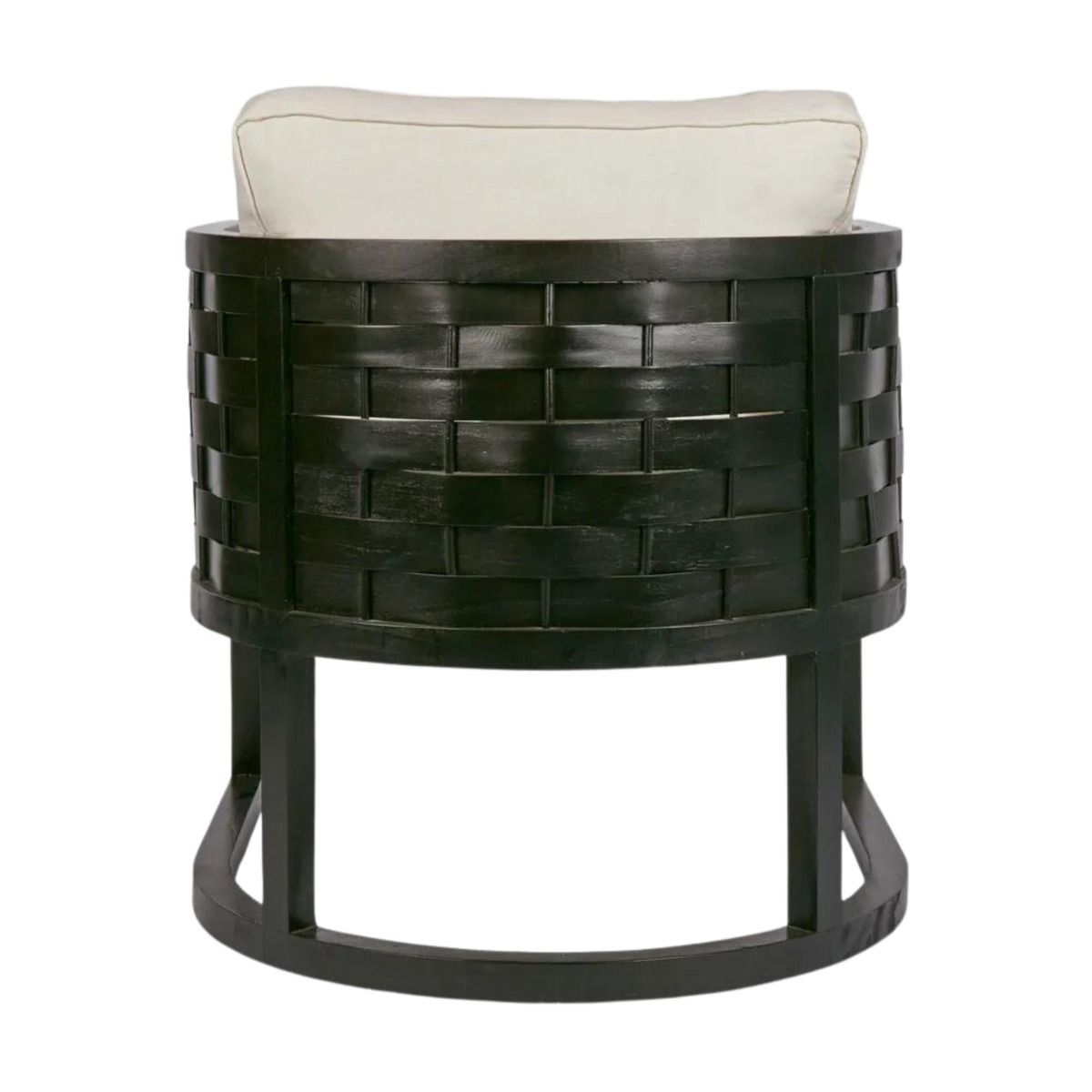 Weave Occasional Chair Black, W 78cm x D 78cm x H 73cm (RRP $1299) - Image 4