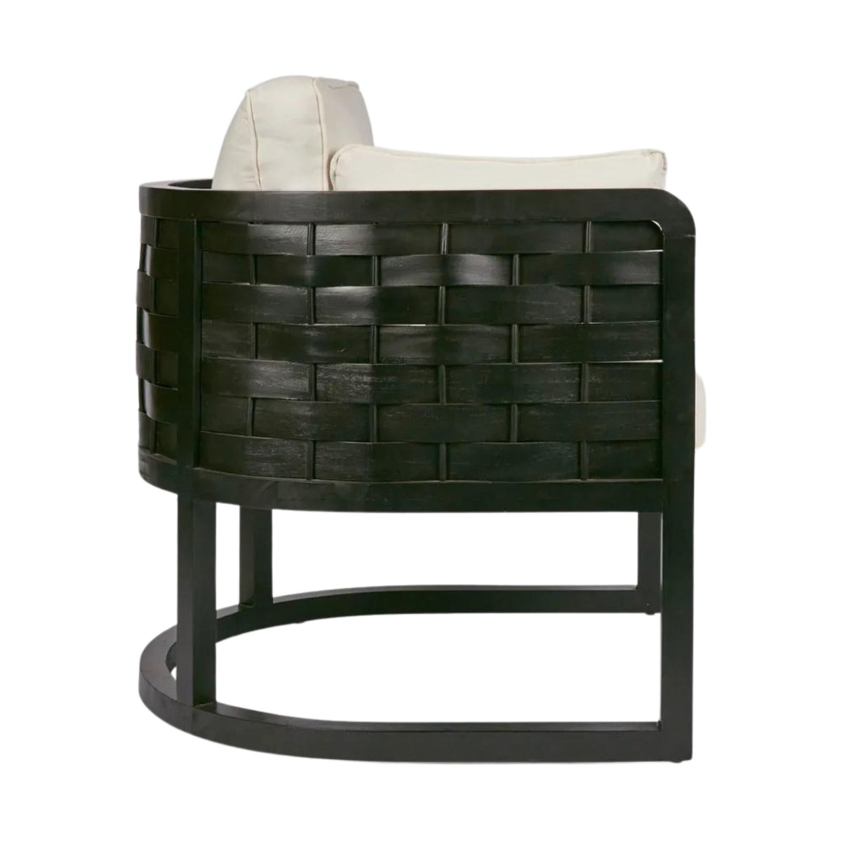 Weave Occasional Chair Black, W 78cm x D 78cm x H 73cm (RRP $1299) - Image 3