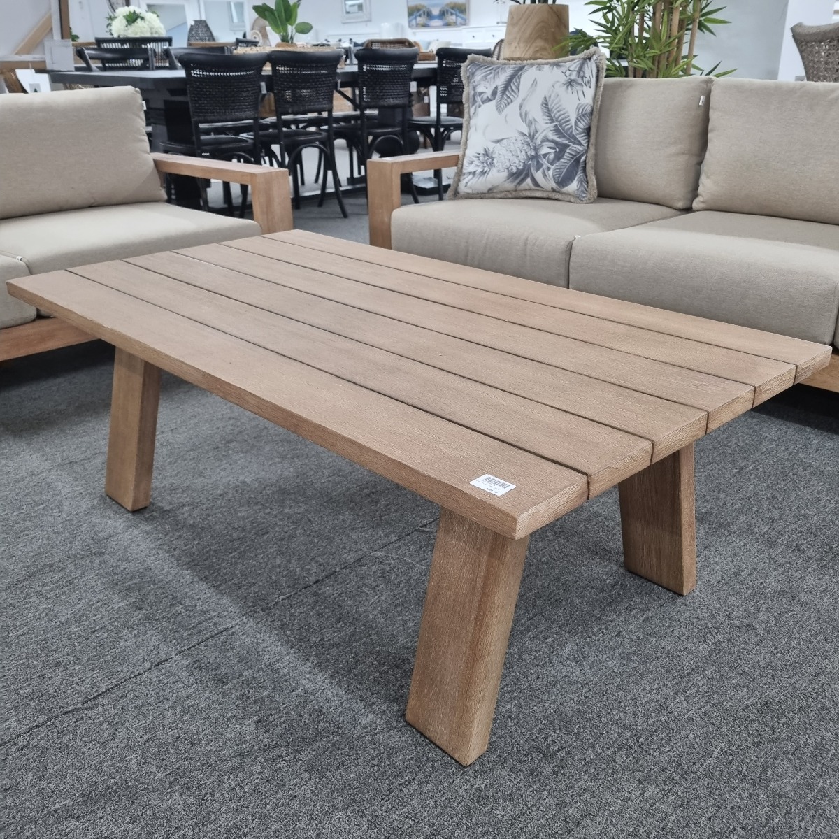 "Maldives" Hamptons Style Outdoor Timber Coffee Table, 130x70x45cm (RRP $899) - Image 2
