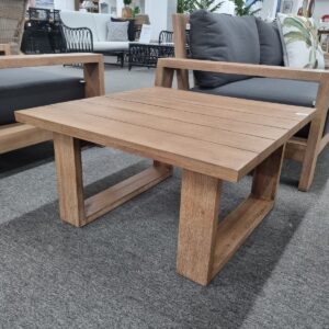 CLEARANCE SALE "Maldives" Hamptons Style Outdoor Timber Side Table, 75x75x40cm (RRP $499)