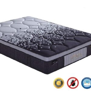 FLOORSTOCK CLEARANCE SALE "Royal" High Quality Fabric Mattress with Pocket Springs and Memory Foam, Comfy Medium Firmness, Queen Size (RRP $1299)