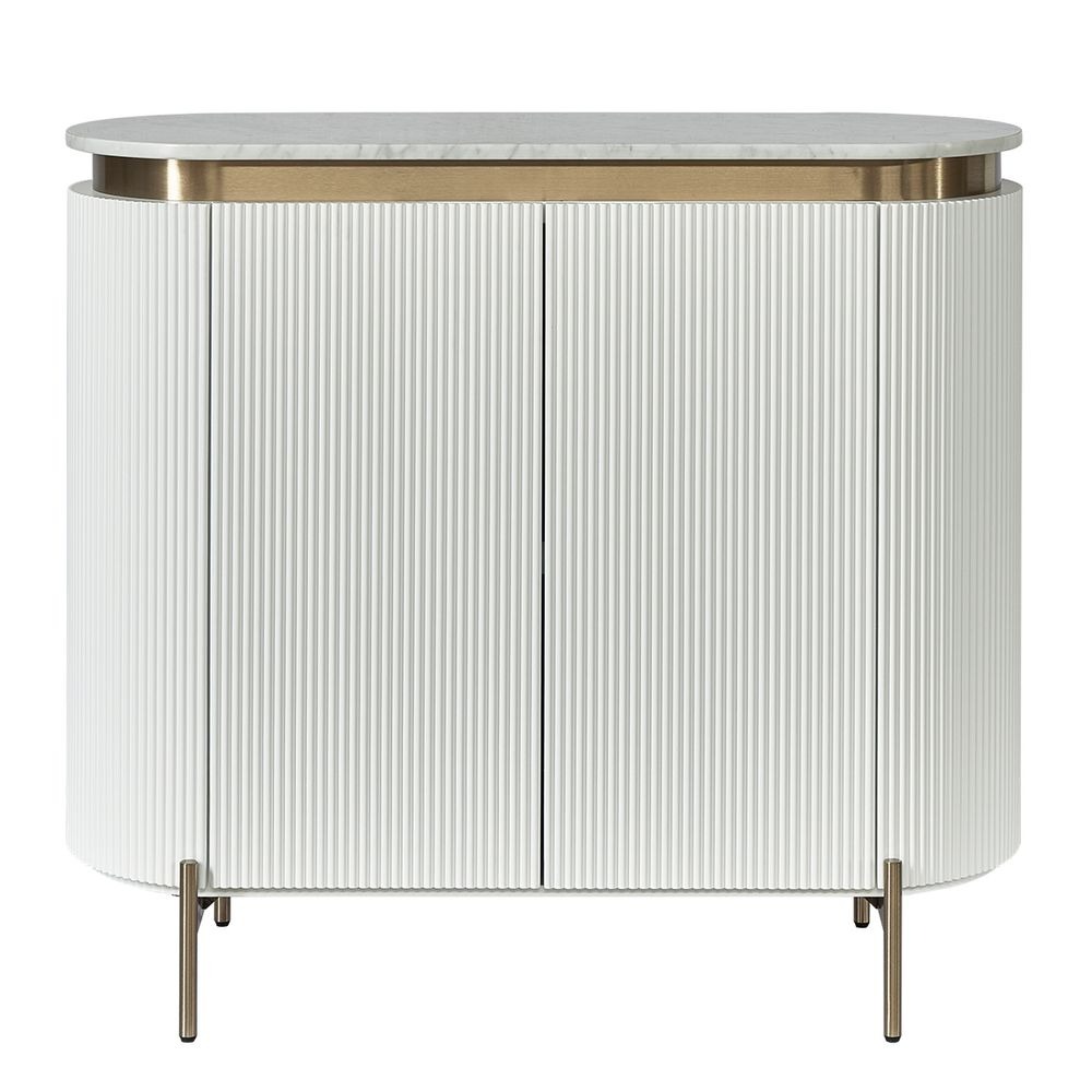 Demarco Cabinet White, 110cm W x 45cm D x 100cm H (RRP $4169)