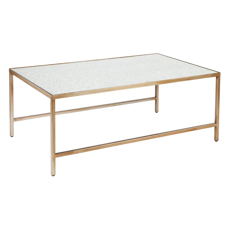 Cocktail Mirrored Nesting Coffee Tables Antique Gold, 112cm W x 71cm D x 46cm H (RRP $2079) - Image 4