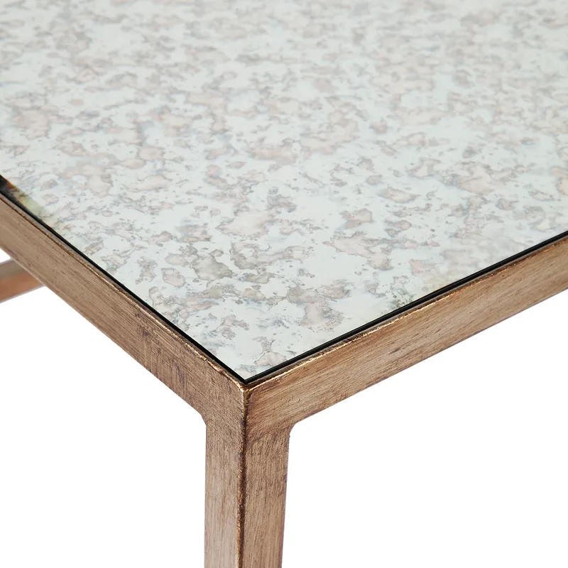 Cocktail Mirrored Nesting Coffee Tables Antique Gold, 112cm W x 71cm D x 46cm H (RRP $2079) - Image 6