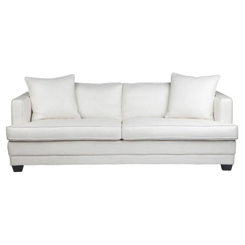 Darling 3 Seater Sofa Natural Linen, 222cm W x 99cm D x 89cm H (RRP $5049)
