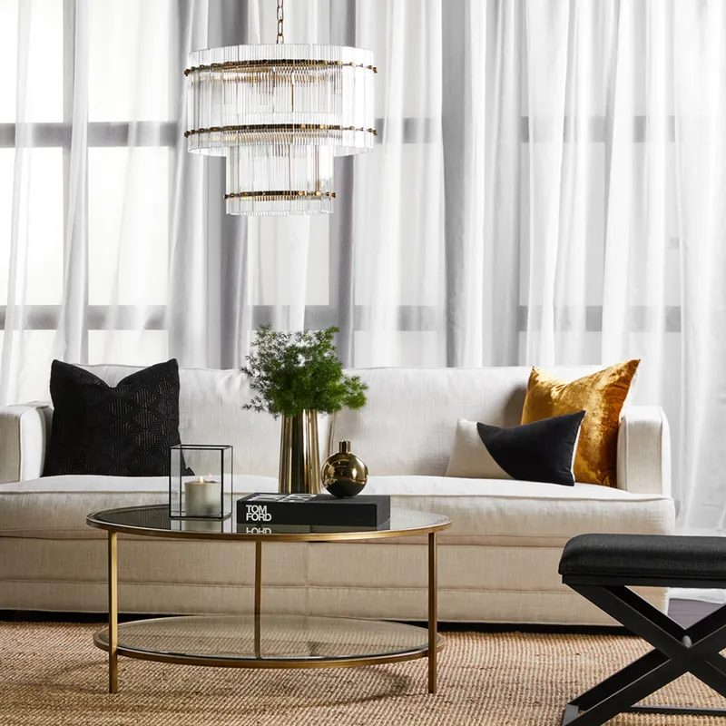 Darling 3 Seater Sofa Natural Linen, 222cm W x 99cm D x 89cm H (RRP $5049) - Image 2