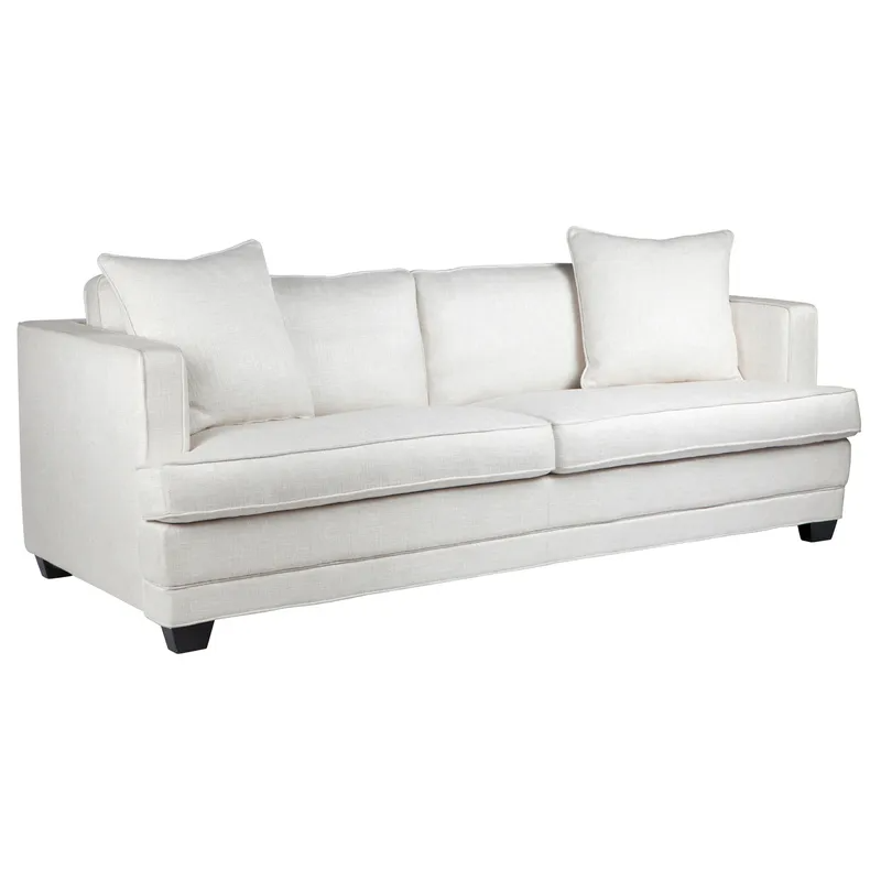 Darling 3 Seater Sofa Natural Linen, 222cm W x 99cm D x 89cm H (RRP $5049) - Image 3