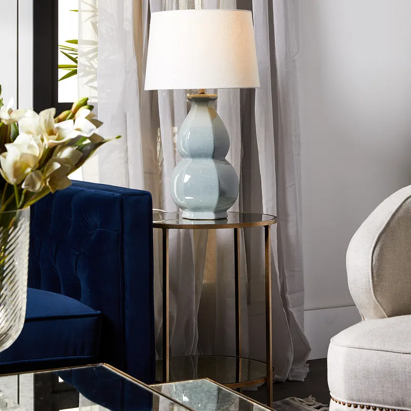 Cocktail Mirrored Side Table Antique Gold, 50cm Dia x 65cm H (RRP $1001) - Image 4