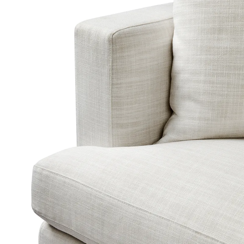 Birkshire 3 Seater Slip Cover Sofa Off White Linen, 220cm W x 96cm D x 90cm H (RRP $4389) - Image 5