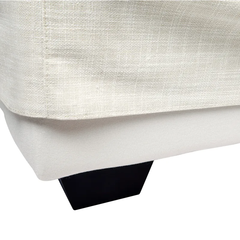 Birkshire 3 Seater Slip Cover Sofa Off White Linen, 220cm W x 96cm D x 90cm H (RRP $4389) - Image 7