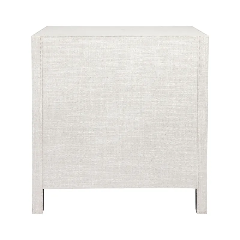 Astley Upholstered Bedside Table Natural, 62cm W x 40cm D x 66cm H (RRP $2167) - Image 8
