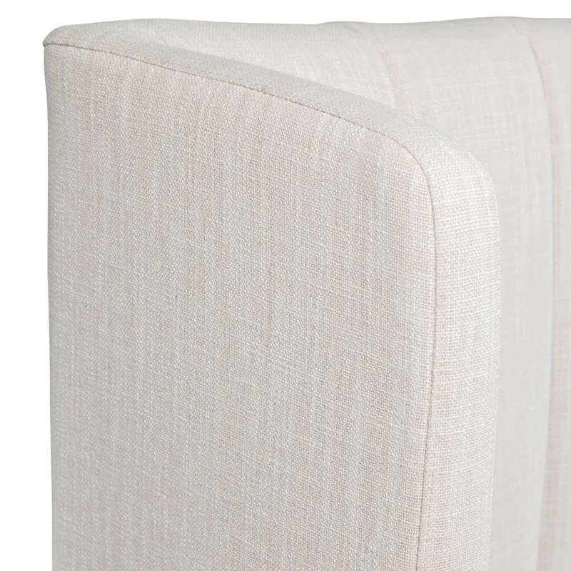 Central Park Queen Bedhead Natural Linen, 165cm W x 28cm D x 120cm H (RRP $2145) - Image 6