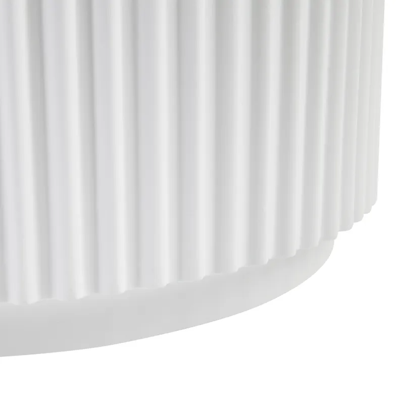 Nomad Round Side Table White, 40cm Dia x 50cm H (RRP $693) - Image 4