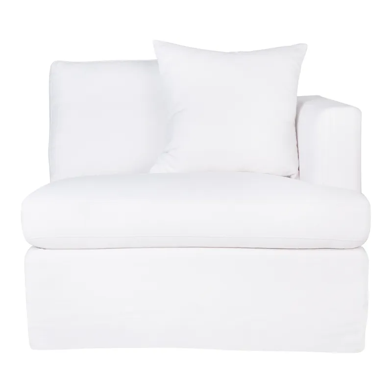 Birkshire Slip Cover Right Arm Facing Seat White Linen, 100cm W x 96cm D x 85cm H (RRP $2541) - Image 3