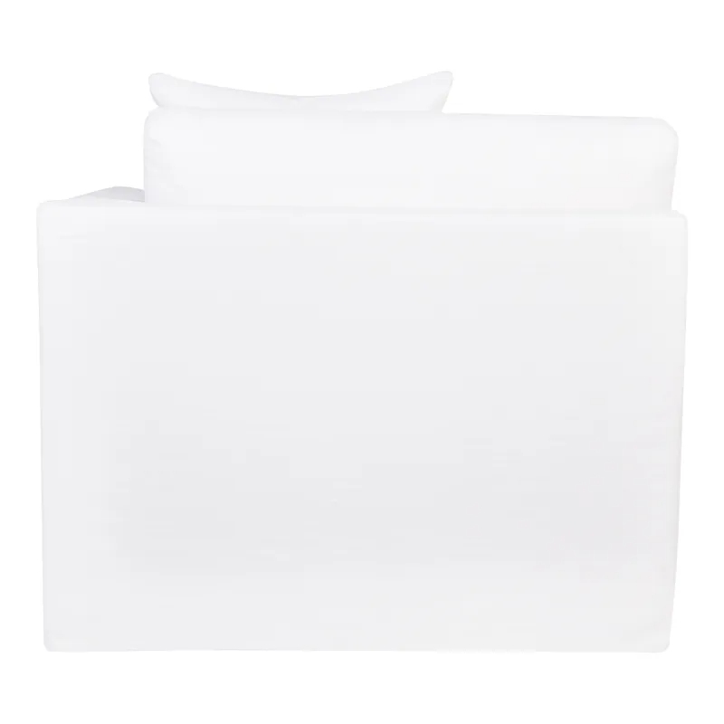 Birkshire Slip Cover Right Arm Facing Seat White Linen, 100cm W x 96cm D x 85cm H (RRP $2541) - Image 5