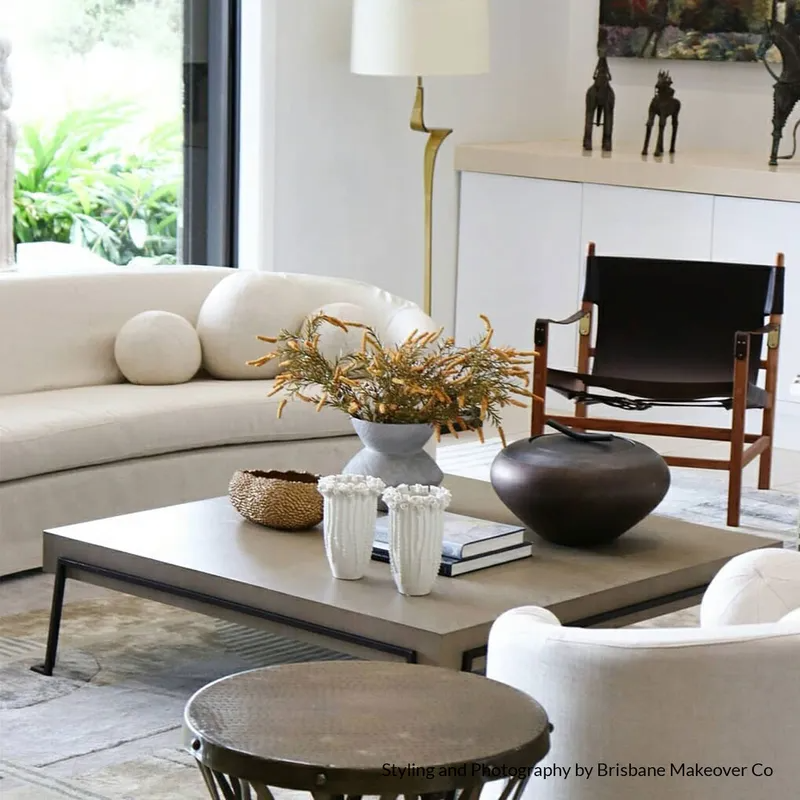 Elle 3 Seater Slip Cover Sofa Natural Linen, 254cm W x 104cm D x 70cm H (RRP $6589) - Image 4