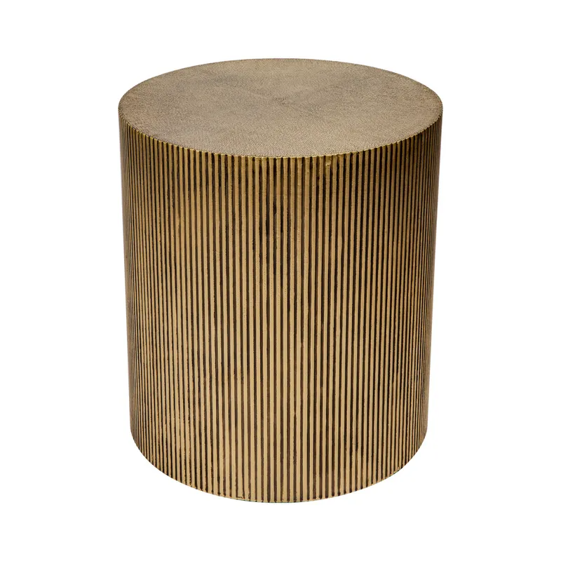 Chadwick Side Table Brass, 45cm Dia x 50cm H (RRP $1265)