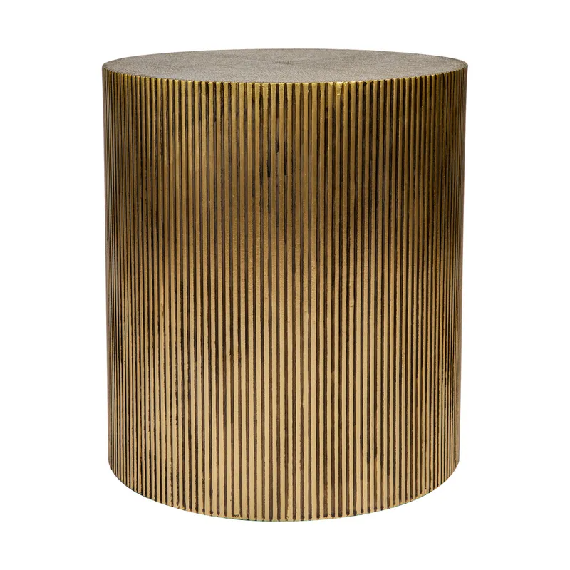 Chadwick Side Table Brass, 45cm Dia x 50cm H (RRP $1265) - Image 3