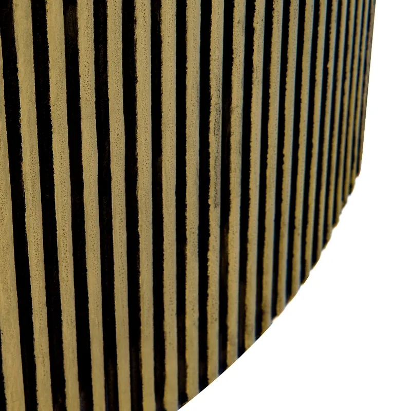 Chadwick Side Table Brass, 45cm Dia x 50cm H (RRP $1265) - Image 6