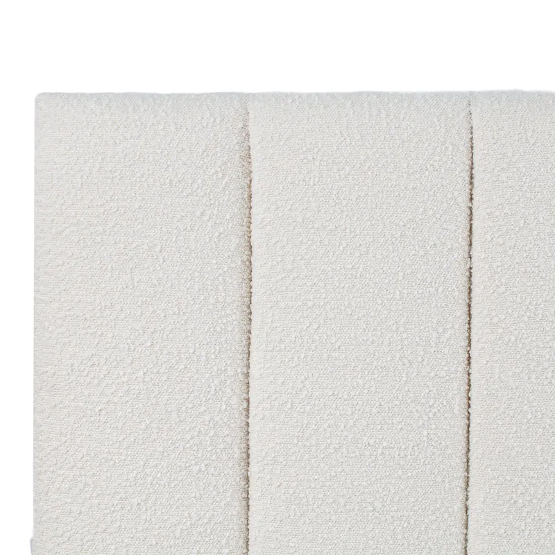 Soho King Bedhead White Boucle, 195cm W x 10cm D x 140cm H (RRP $1419) - Image 4