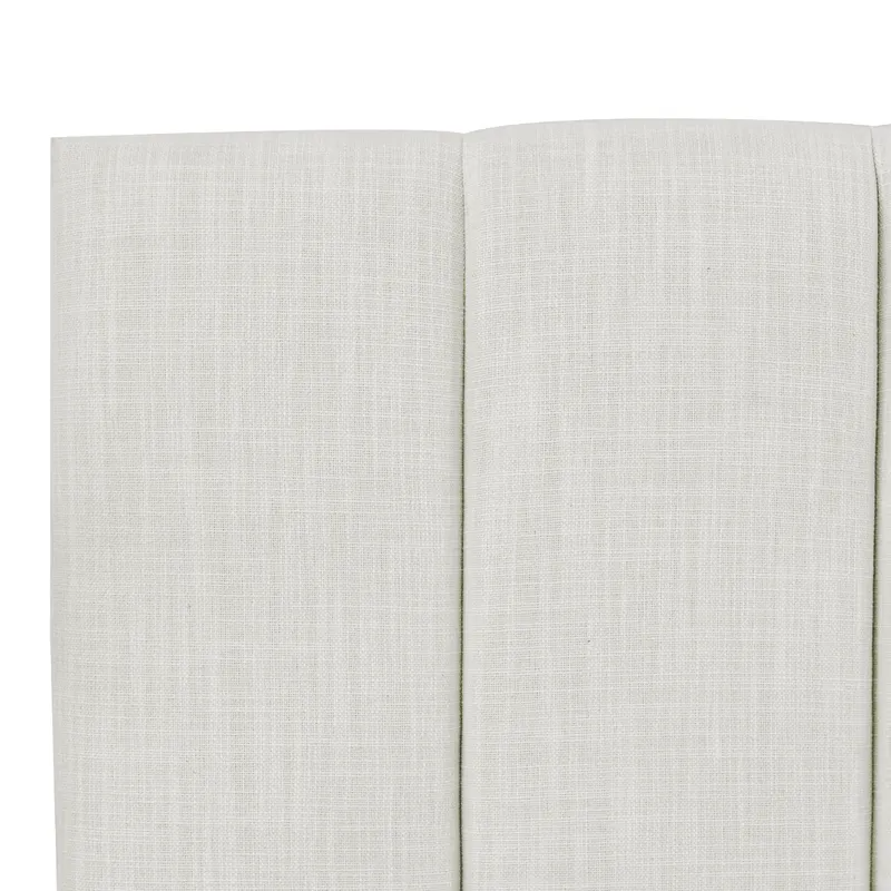 Soho Queen Bedhead Off White Linen, 165cm W x 10cm D x 140cm H (RRP $1265) - Image 5