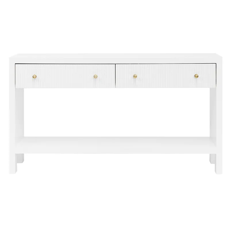 Ariana Console Table White, 140cm W x 40cm D x 80cm H (RRP $2079)