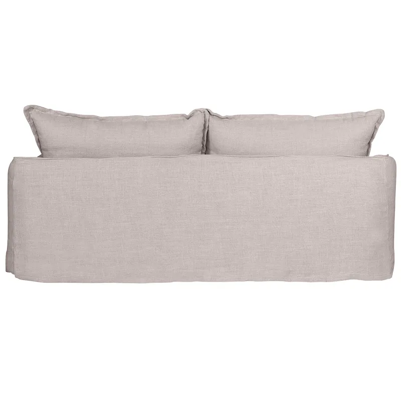 Hayman 3 Seater Slip Cover Sofa Natural Linen, 234cm W x 108cm D x 98cm H (RRP $8129) - Image 5
